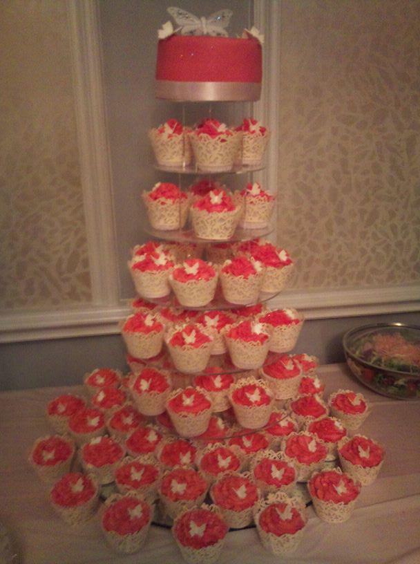 Wedding cupcake tower